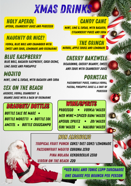 Christmas menu